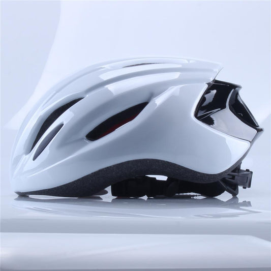 自転車 ヘルメット ロードバイク クロスバイク サイクル ホワイト＆ブラック L